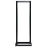 Cheminée vidaxl avec base 37x37x113 cm en acier noir