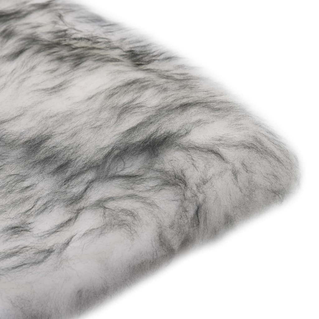 Vidaxl Chair cushions 2 st 40x40 cm sheepskin mixed dark gray