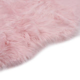 Vidaxl Rug 60x90 cm Pink de piel artificial