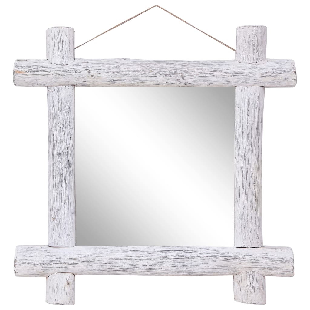 Vidaxl Mirror Wood Blocks 70x70 cm Solid Recycled Wood