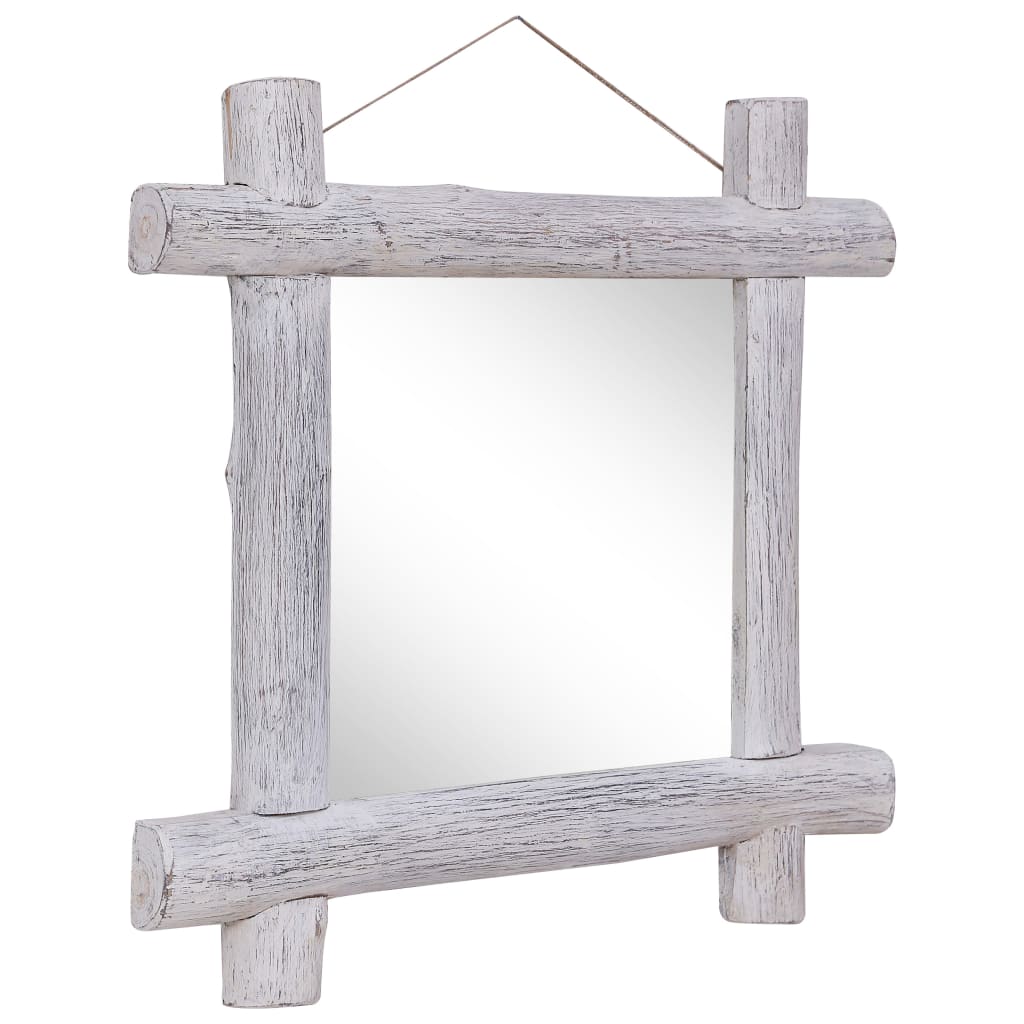 Vidaxl Mirror Wood Blocks 70x70 cm Solid Recycled Wood