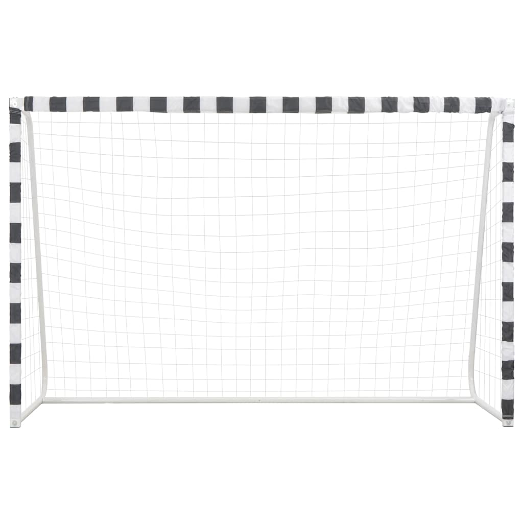 Vidaxl Football Gold 300x200x90 cm in metallo bianco e nero