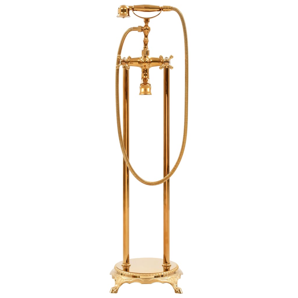 Vidaxl Badewanne Kran abgelöst 99,5 cm Edelstahl Gold gefärbt