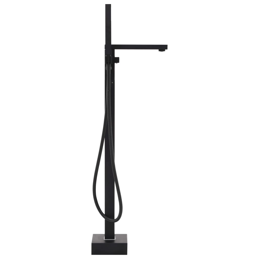 Vidaxl Badewanne Kran abgelöst 90 cm Edelstahl Schwarz