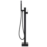 Vidaxl Bathtub Gru crane staccata in acciaio inossidabile da 90 cm nero