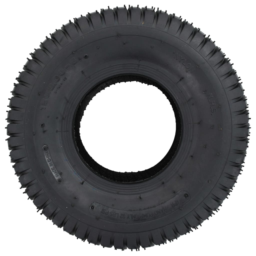 Vidaxl-Schubkarrenreifen 2 ST 15x6.00-6 4PR Gummi