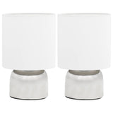 Vidaxl Table Lamps 2 Sts med en veiknapp E14 hvit