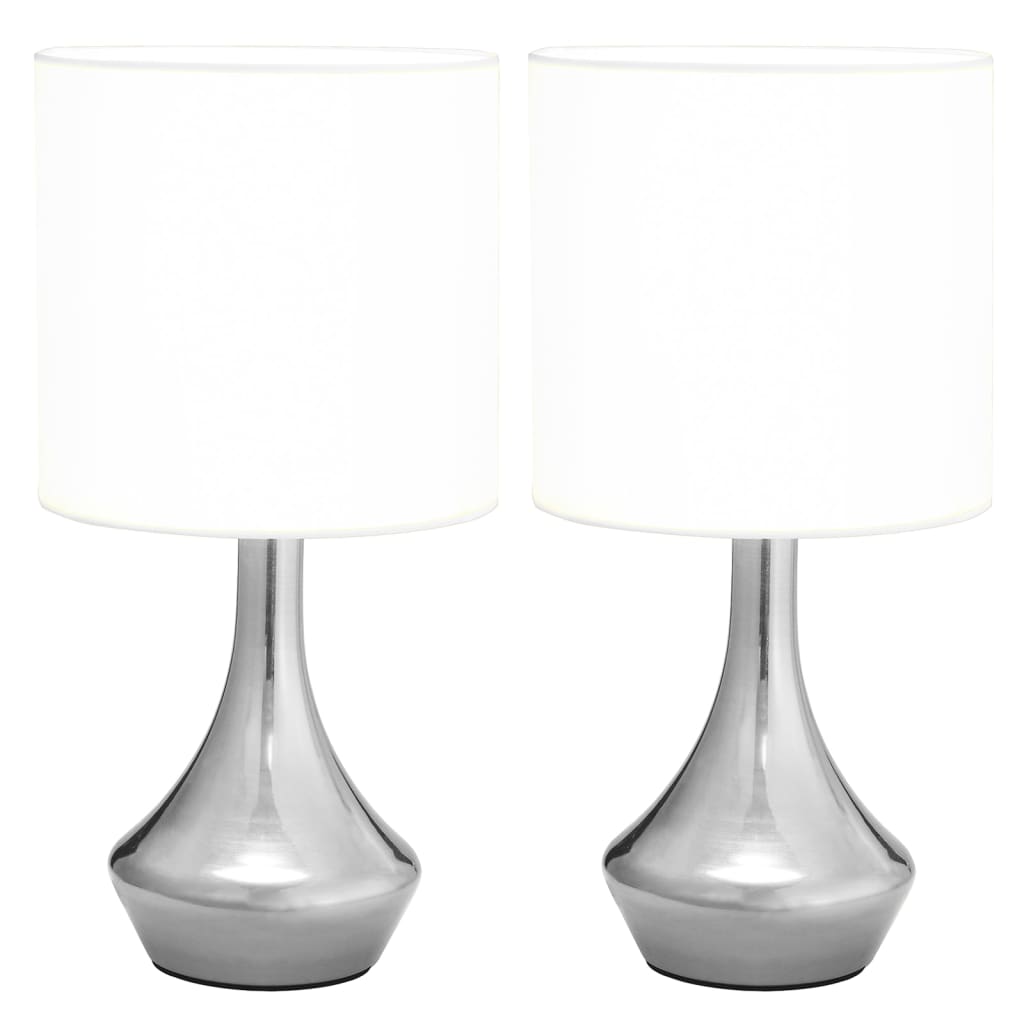 VidaXL table lamps 2 sts with a junction button E14 White