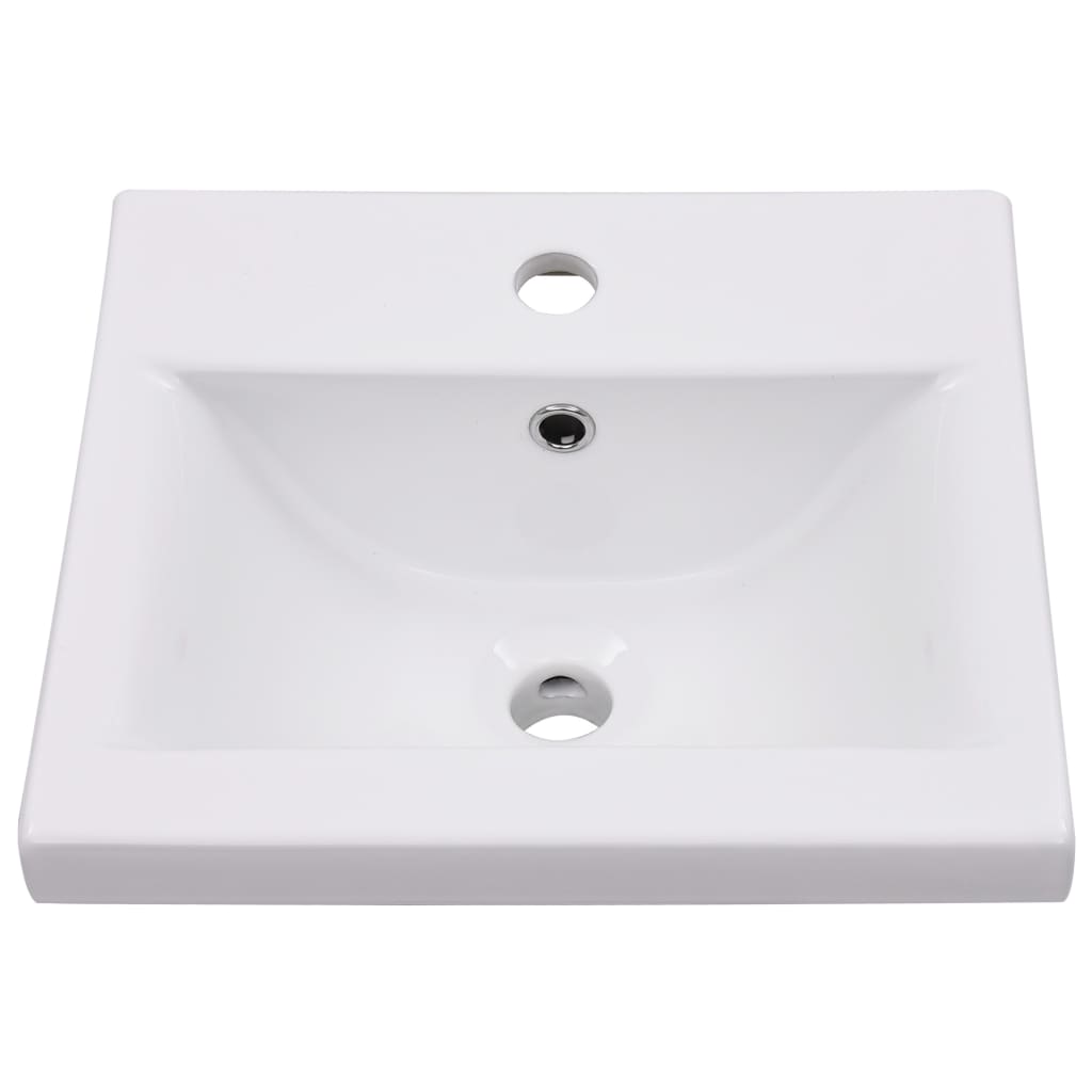 Vidaxl Built -in Tabella di lavaggio 42x39x18 cm bianco ceramico