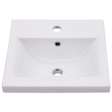 Vidaxl Built -in Tabella di lavaggio 42x39x18 cm bianco ceramico