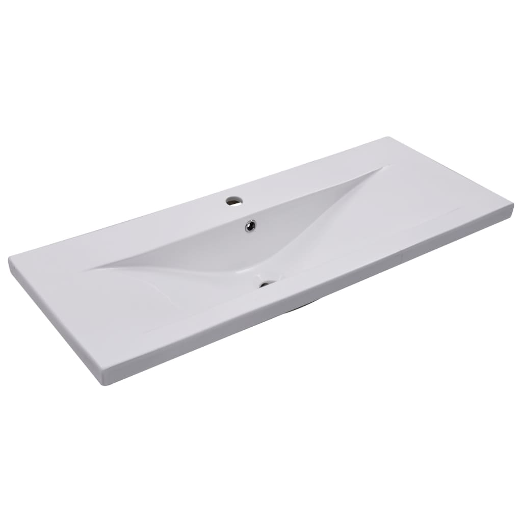 Vidaxl bygget -I vask Tabell 101x39,5x18,5 cm keramisk hvit