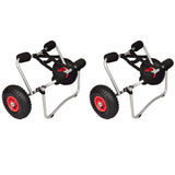 Vidaxl kayaktrolleys 2 st aluminium