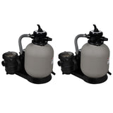 Vidaxl sand filter pumps 2 st 600 W 17000 l u u