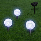 Vidaxl Gartenlampen 6 ST LED mit Erdanker und Sonnenkollektoren