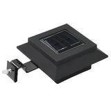 Lámparas solares Vidaxl 12 st LED cuadrado 12 cm negro