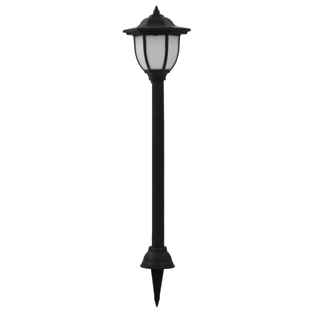 Lampade solari Vidaxl 6 ST LED NERO