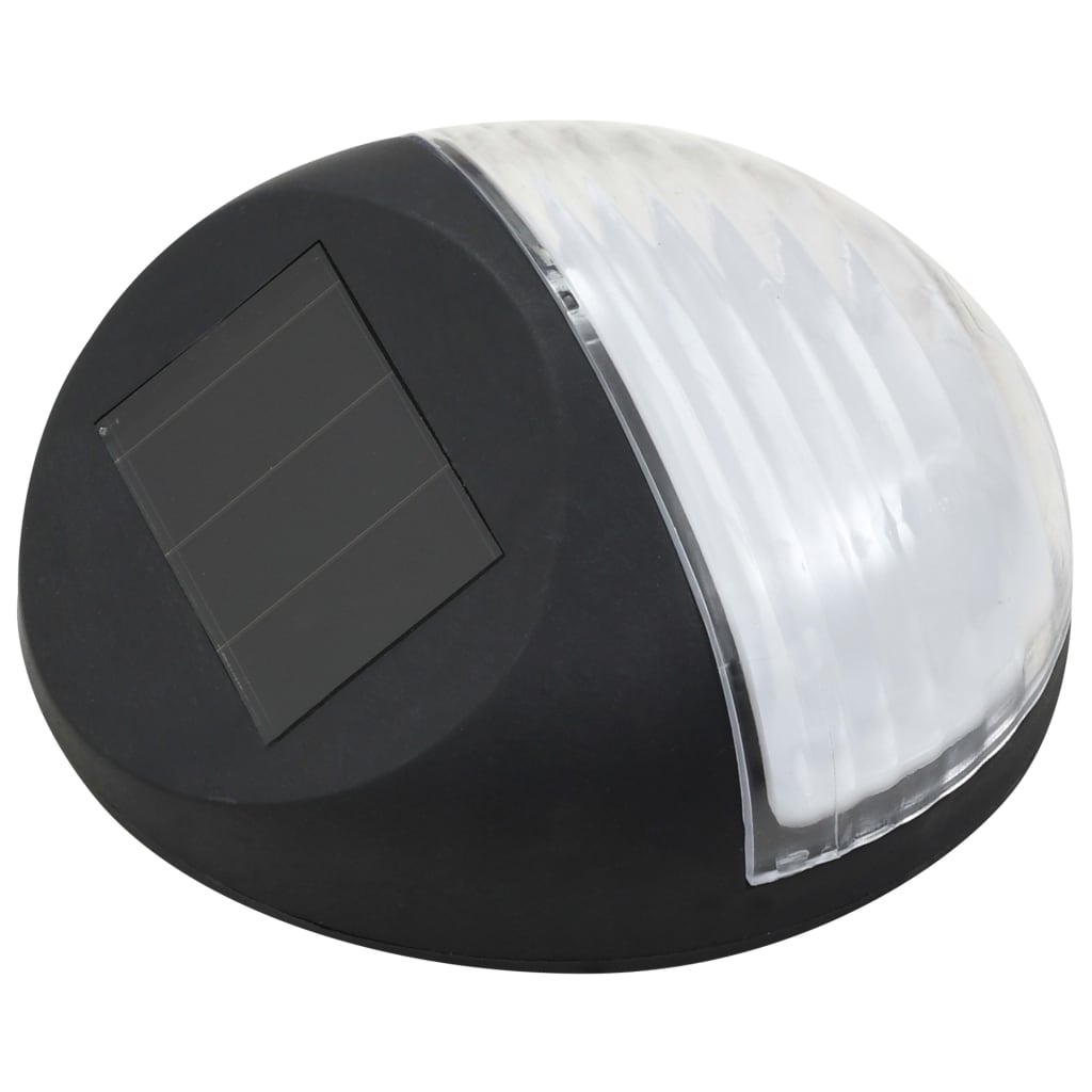 Vidaxl Solar wall lamps LED 24 sts Round Black