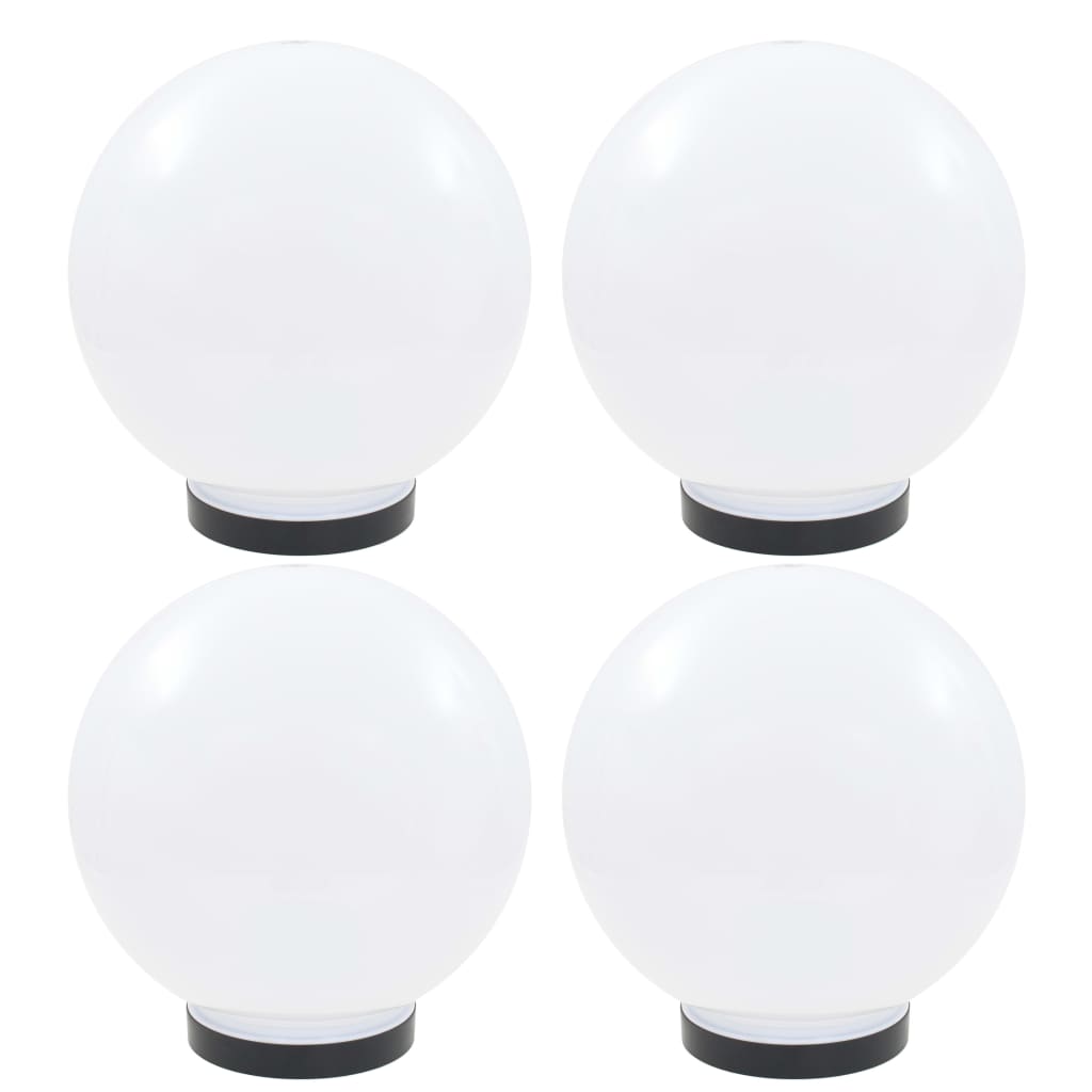 VidaXL LED bulb lamps 4 pcs round 25 cm PMMA