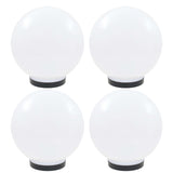 Lampade a lampadina a LED Vidaxl 4 pezzi round 25 cm PMMA