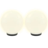 VidaXL LED bulb lamps 4 pcs round 25 cm PMMA