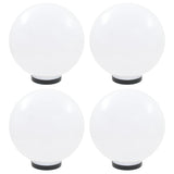 VidaXL LED bulb lamps 4 pcs round 30 cm PMMA