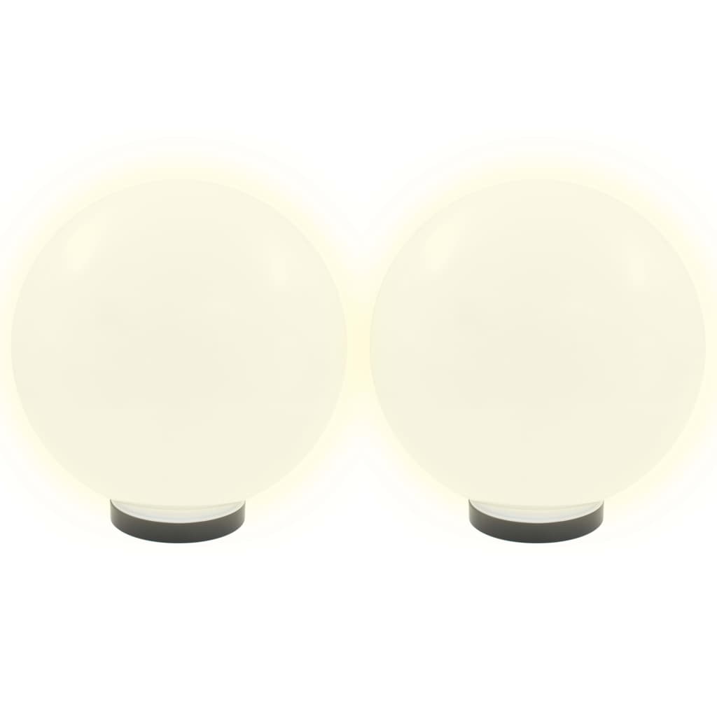 Lámparas de bombilla LED Vidaxl 4 PCS Round 30 cm PMMA