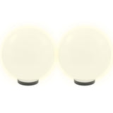 Lámparas de bombilla LED Vidaxl 4 PCS Round 30 cm PMMA