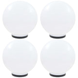 Lampes de bulbe LED vidaxl 4 pcs round 40 cm pmma