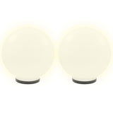 Lampade a lampadina a LED Vidaxl 4 pezzi round 40 cm PMMA