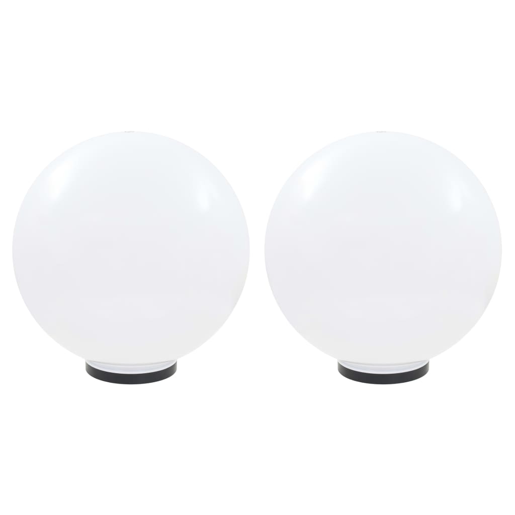 Lampade a lampadina a LED Vidaxl 2 pezzi Round 50 cm PMMA