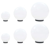 VidaXL 6-piece LED bulb fens Set around 20 30 40 cm PMMA