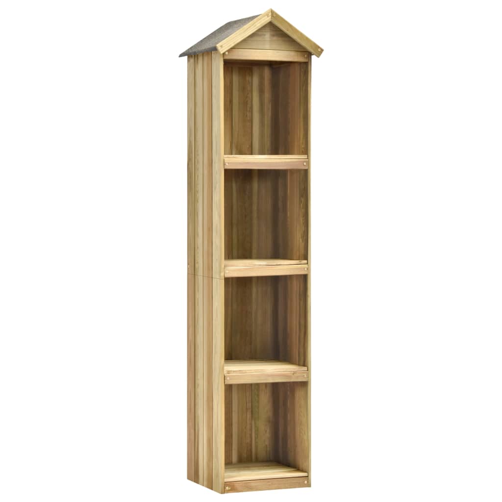 Vidaxl Garden Shed 36x36x163 cm Pine impregnado