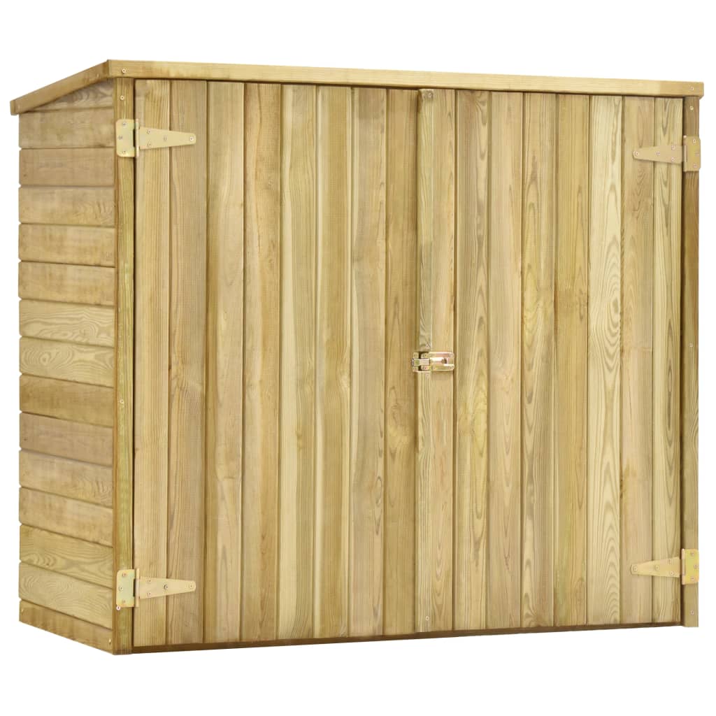 Vidaxl jardin hangar 135x60x123 cm en bois de pin imprégné