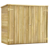 Vidaxl jardin hangar 135x60x123 cm en bois de pin imprégné