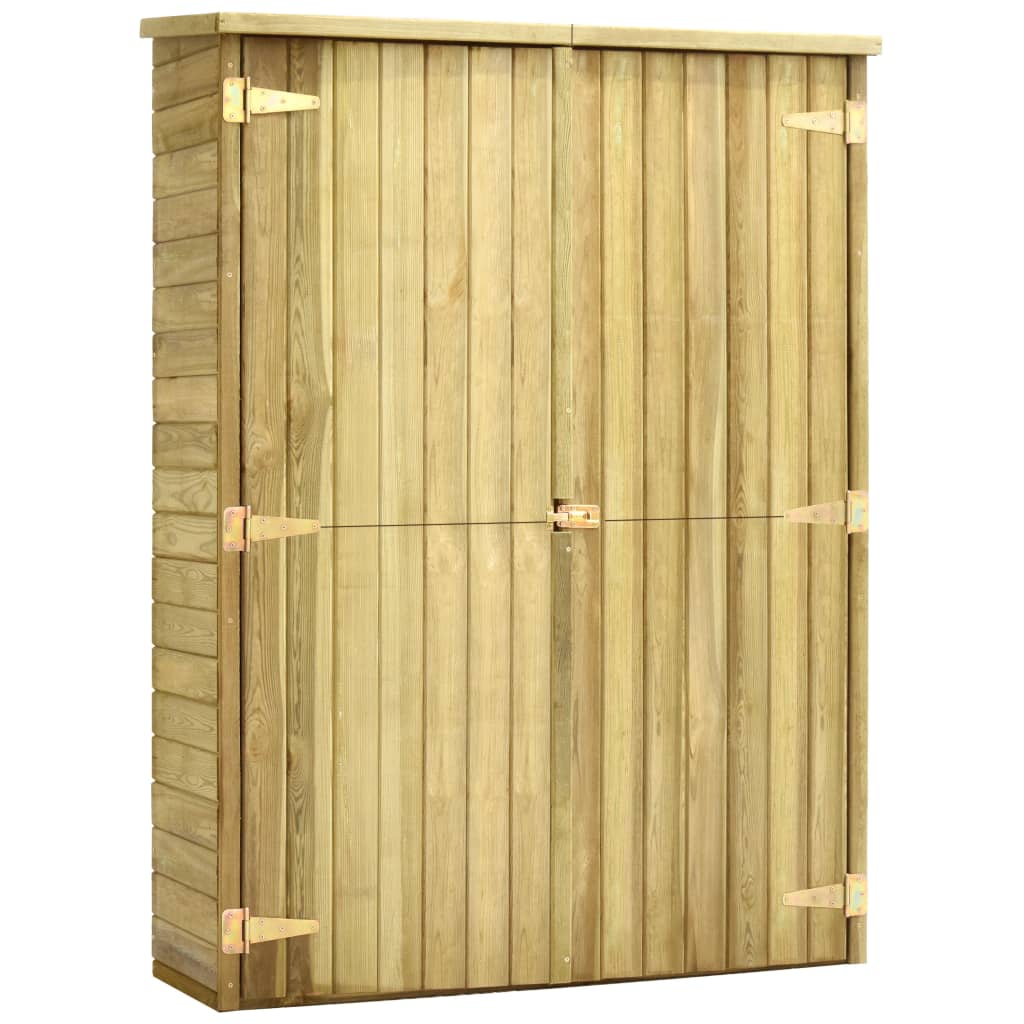 Vidaxl Garden Shed 123x50x171 cm de madera de pino impregnada