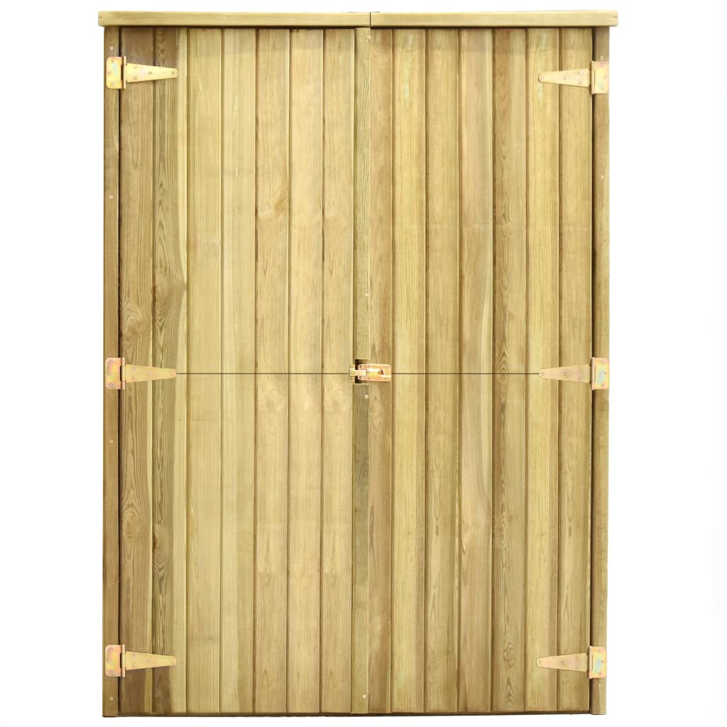 Vidaxl Garden Shed 123x50x171 cm de madera de pino impregnada