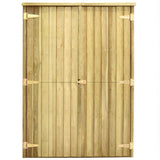 Vidaxl garden shed 123x50x171 cm impregnated pine wood