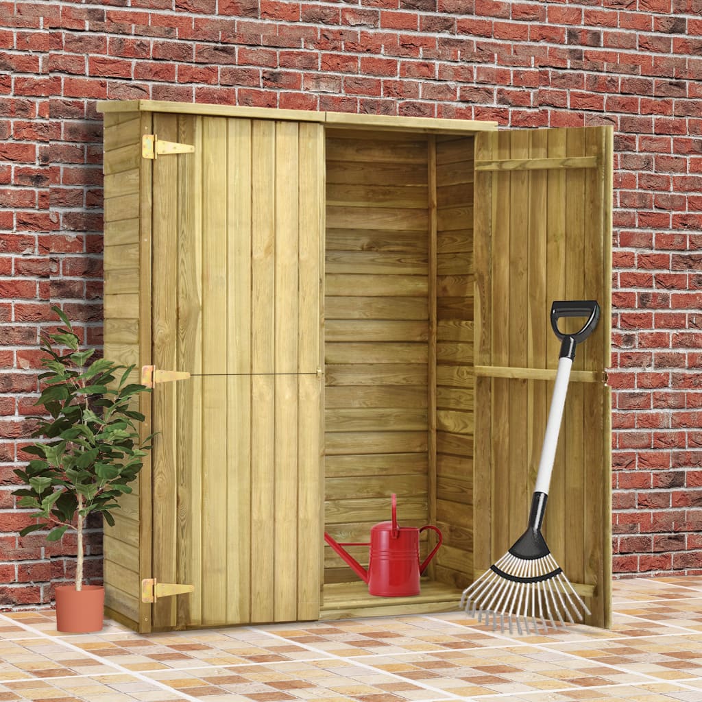 Vidaxl garden shed 123x50x171 cm impregnated pine wood