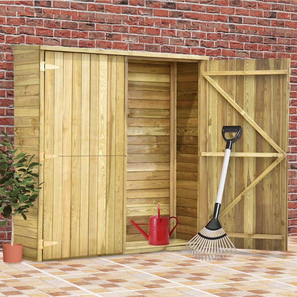 Vidaxl garden shed 163x50x171 cm impregnated pine