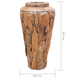 Esca decorativa vidaxl 40x60 cm teak solido