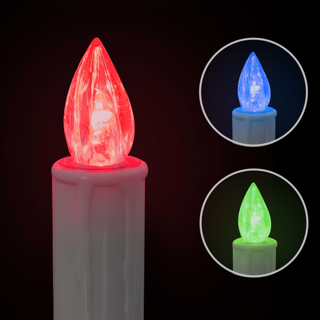 Vidaxl LED Candele Natale wireless con telecomando 30 St RGB