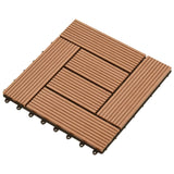 VIDAXL 22 ST Terrassenfliesen 30 x 30 cm 2 m² HKC Braun