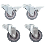 Vidaxl 12 st swivel wheels with bolt holes 50 mm