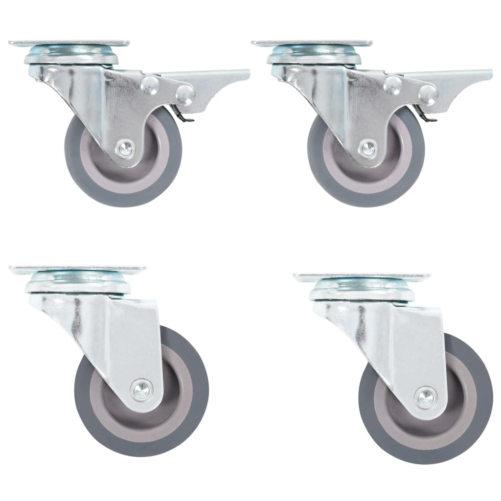 Vidaxl 12 st swivel wheels 50 mm