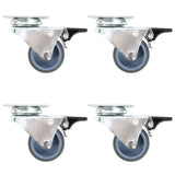 Vidaxl 12 st swivel wheels double 50 mm