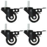 VidaXL Swivel Walls 32 st with brakes 50 mm