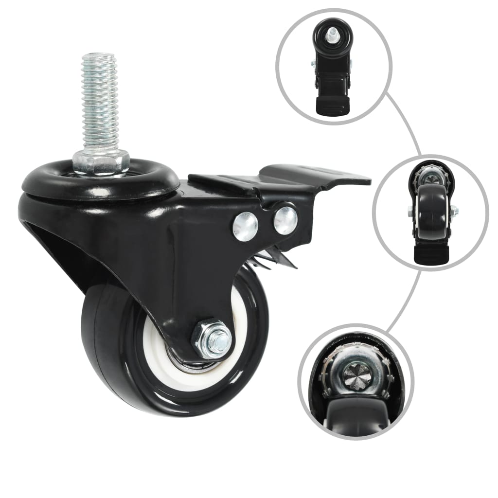 VidaXL Swivel Walls 32 st with brakes 50 mm