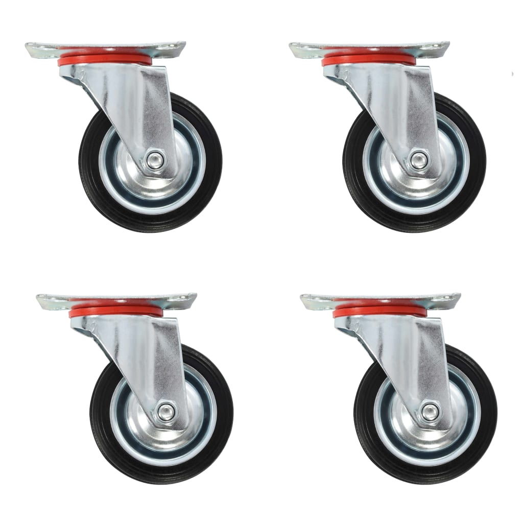 Vidaxl 12 st swivel wheels 75 mm