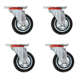 Vidaxl 12 st swivel wheels 75 mm