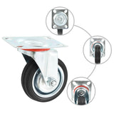 Vidaxl 12 st swivel wheels 75 mm